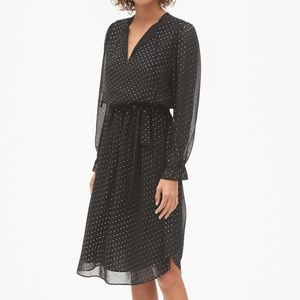 NWT Black and Gold Midi Dress